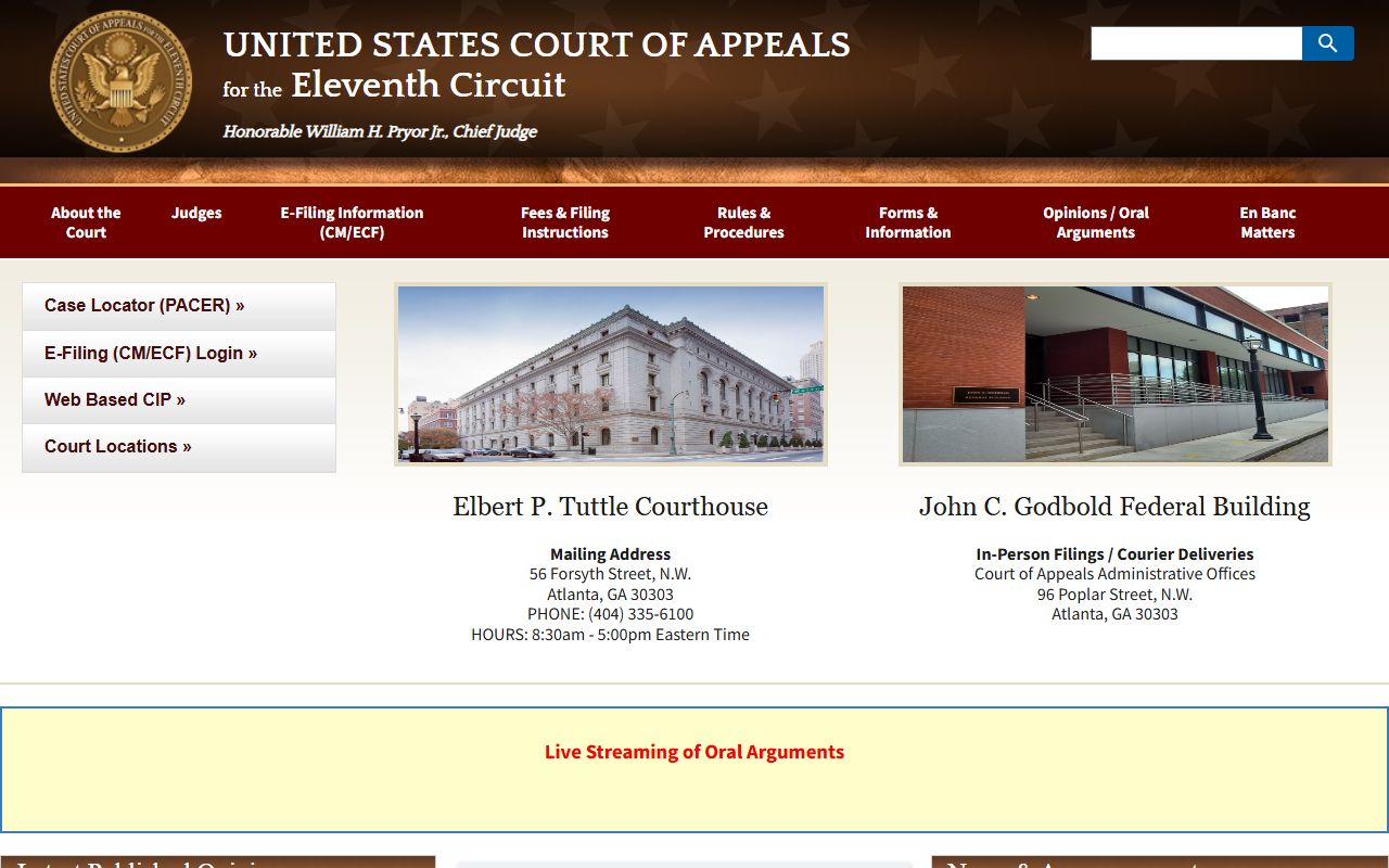 Peach County Superior Court records federal appellate court source