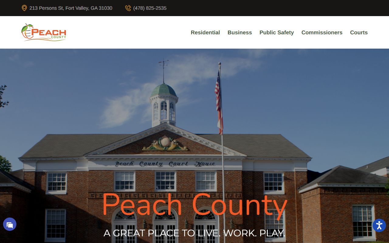 Peach County Court records official county site