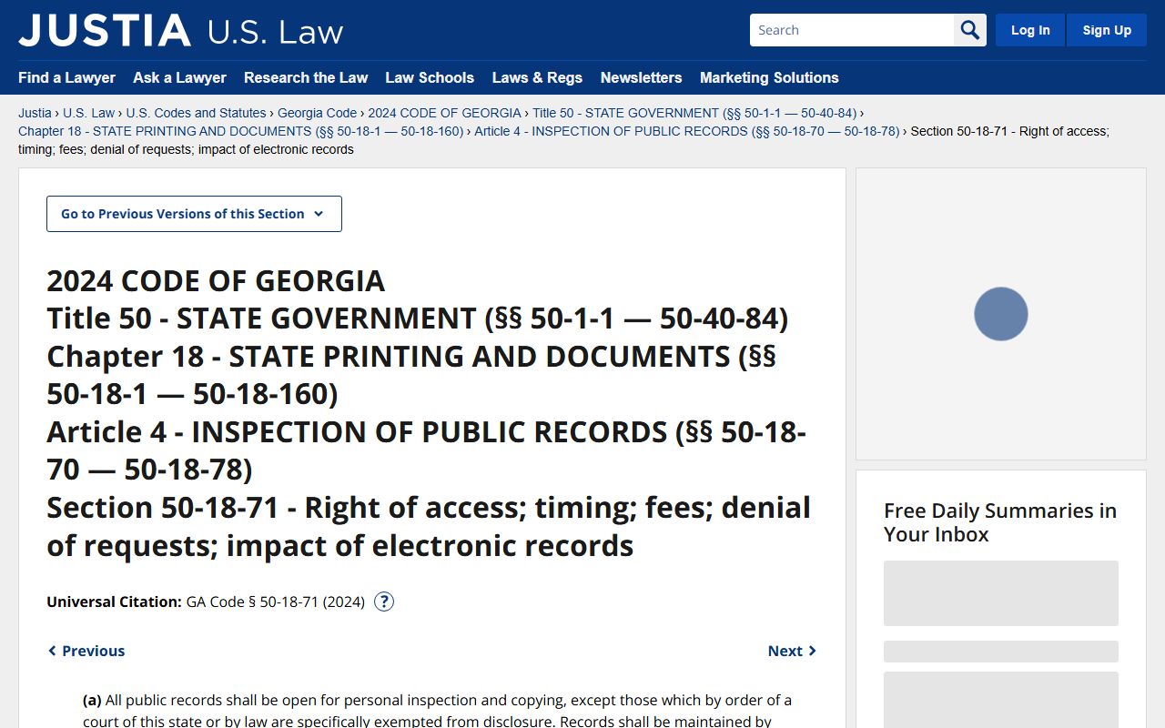 Peach County probate records Georgia Open Records Act copying provision